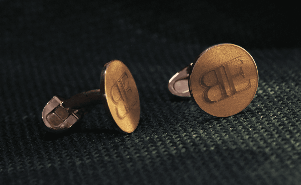 The rise of the cufflink (pink House Enamelled)
